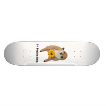 prairie dog's stuffed toy skate boards