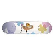 prairie dog's stuffed toy skateboard deck
