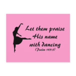Praise Him with Dancing Postcard