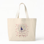 Praise the Lord with Dance navy canvas totebag