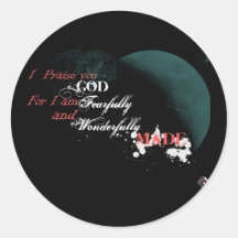 Praise You Round Sticker