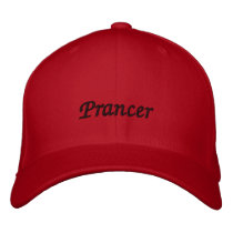Prancer Reindeer  Cap / Hat Embroidered Baseball Cap