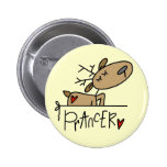 Prancer Reindeer Tshirts and Gifts Buttons