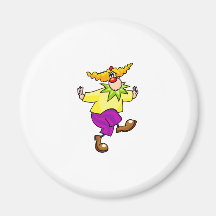 Prancing Clown Refrigerator Magnet