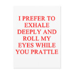 PRATTLE insult
