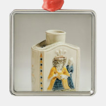 Prattware tea caddy ornament