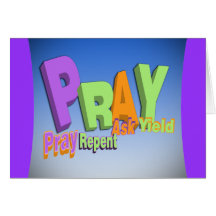 PRAY ACRONYM - PRAY REPENT ASK YIELD CARDS