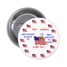 PRAY AMERICA! PINBACK BUTTONS