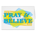 Pray and Believe Christian Gift Greeting Cards