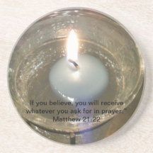 Pray. Believe. Receive - sand coaster