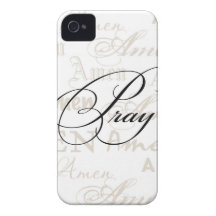 Pray Christian Quote by Enchanting Quotes iPhone 4 Cover