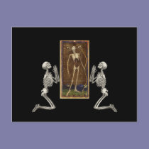 Pray Death Card postcards