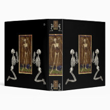 Pray Death Card Vinyl Binder