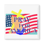 Pray for America christian design Fridge Magnet