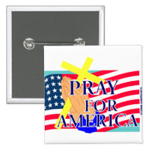 Pray for America christian design Pins
