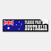 Pray for Australia Bumper Sticker