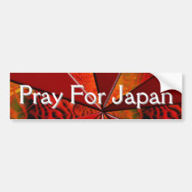 Pray For Japan Bumper Sticker