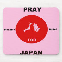 Pray for Japan disaster relief mousepad