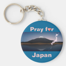 Pray for Japan keychain