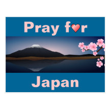 Pray for Japan postcard