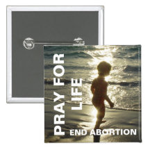PRAY FOR LIFE END ABORTION PINS