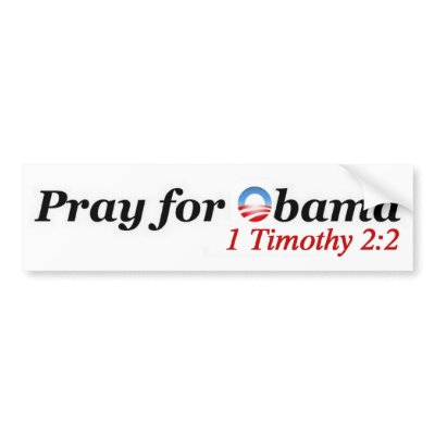 Pray for Obama Bumper Sticker by howlingbear3