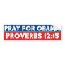 Pray for Obama - Proverbs 12:15 Bumper Stickers