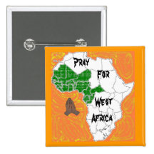 Pray For West Africa Buttons