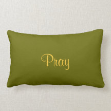 "Pray" Lumbar Pillow