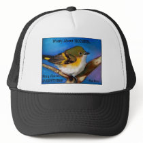 PRAY: NO WORRY: BIBLE: BIRD TRUCKER HATS