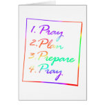 Pray_Plan_Prepare_Pray Christian design Greeting Cards