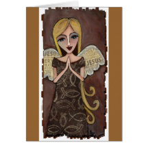 Prayer Angel - greeting card