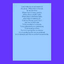 Prayer of St. Francis Poster posters