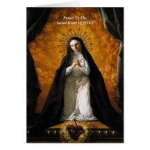 Prayer To The Sacred Heart Of JESUS Greeting Card