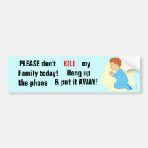 praying clipart, PLEASE don't, KILL, Family tod... Bumper Stickers