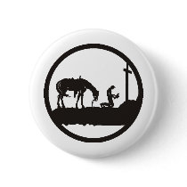 praying cowboy buttons