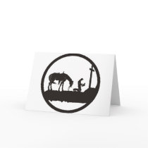 praying cowboy greeting card