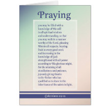 Praying for you card