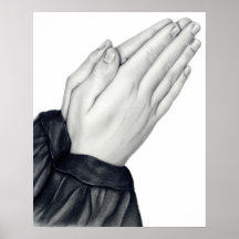 Praying Hands Poster Art