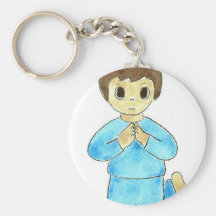 Praying Little Boy Key Chains