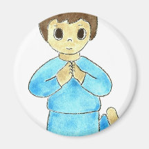 Praying Little Boy Magnets