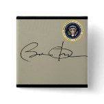 PRBarack OBAMA's First SIGNATURE as US President Buttons