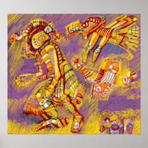 Pre-Columbian God of the Birds Posters