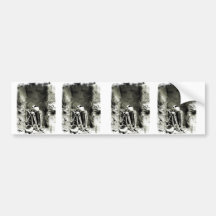Pre-Columbian Gravesite Skeleton Bumper Stickers