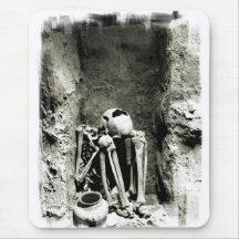 Pre-Columbian Gravesite Skeleton Mouse Pads