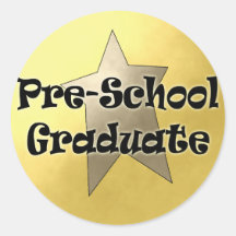 Pre-School Graduation Gifts Round Sticker