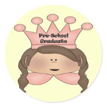Pre-School Graduation Gifts Round Stickers
