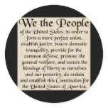 Preamble to The Constitution of the United States stickers