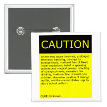 Précaution ! bouton badges