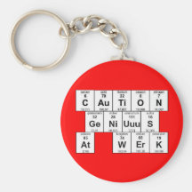 Précaution GeNiUuuS chez WErK Keychain Porte-clés
